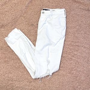 Ripped White Skinny Jeans